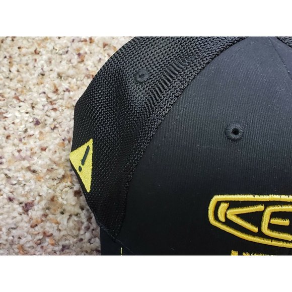 Keen Utility Trucker Style Hat Black & Yellow NWT - Picture 7 of 7
